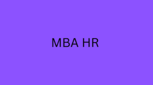 MBA HR human resource management