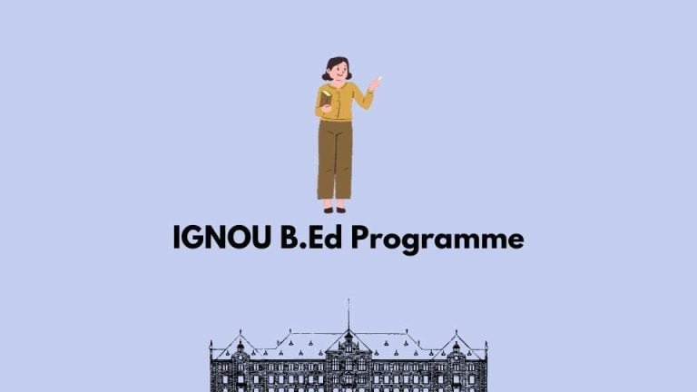 IGNOU B.Ed programme