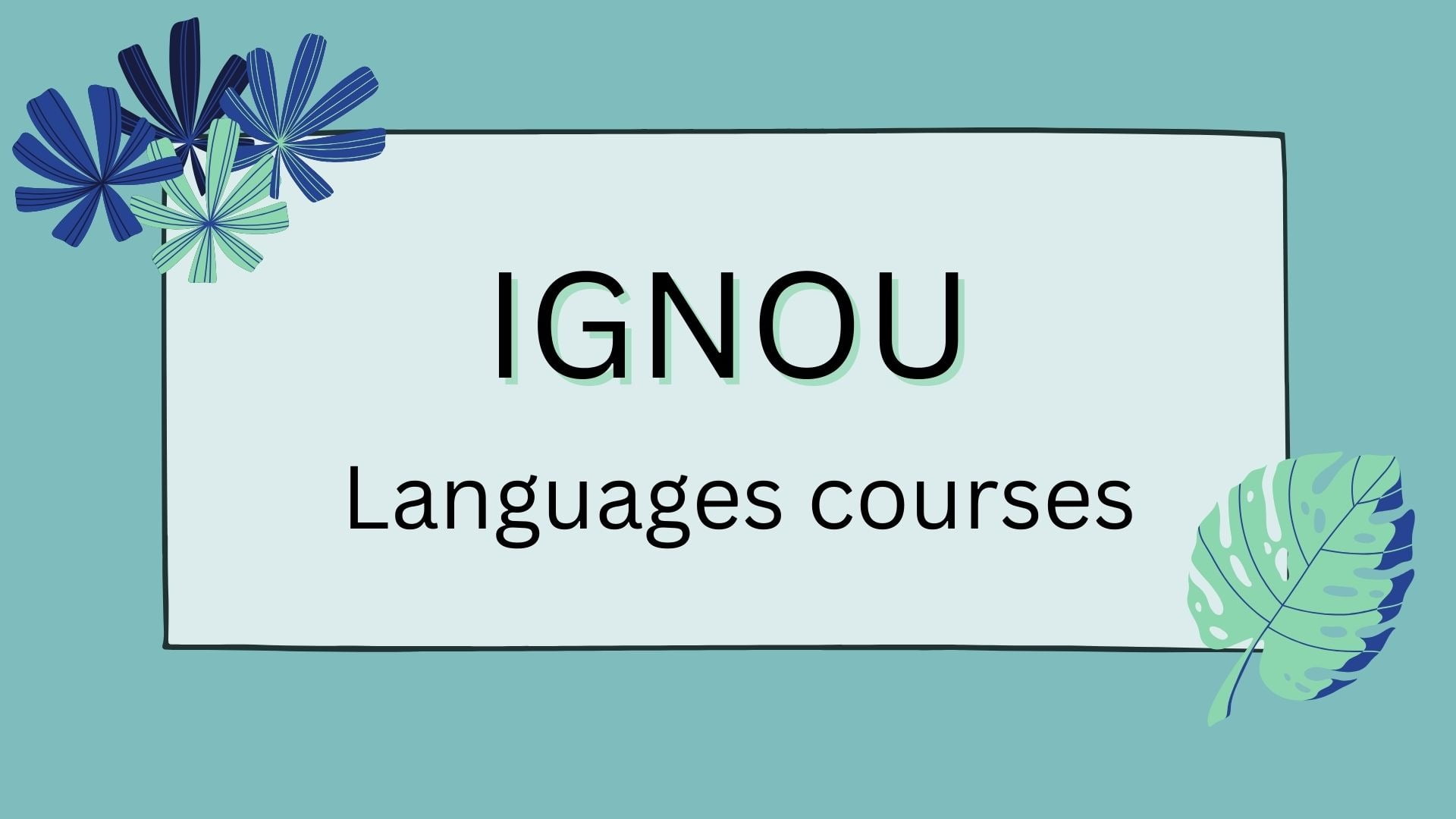 Ignou Certificate Language courses