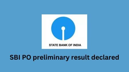 SBI PO preliminary result declared