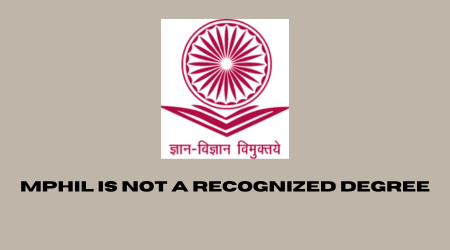 Mphil is not a recognized degree