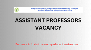 ASSISTANT PROFESSORS VACANCY