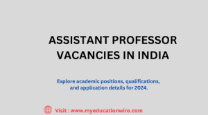 Assistant professor vacancies in India