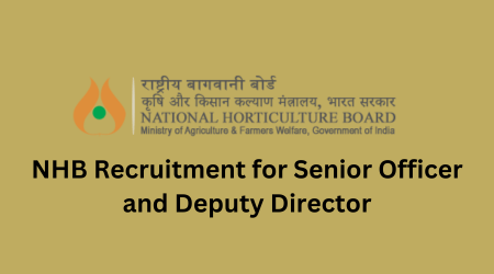 NHB Recruitment for Senior Officer and Deputy Director