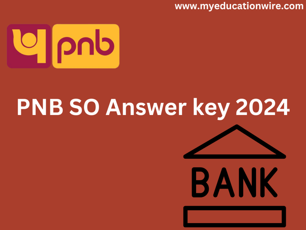 PNB SO Answer key 2024