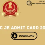 SSC JE Admit Card 2024: How to Download Hall Ticket