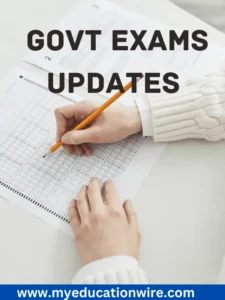Govt Exams Updates