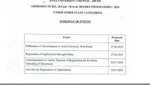 Anna University Admission 2024