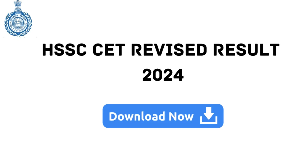 HSSC CET Revised Result