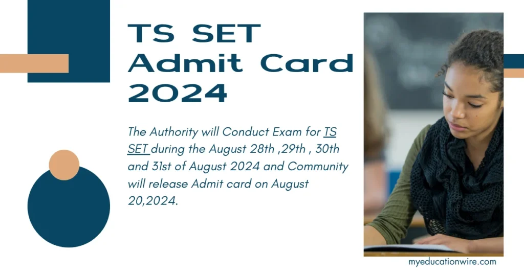 TS SET Admit Card 2024