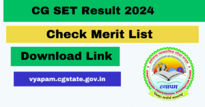 CG SET Result 2024