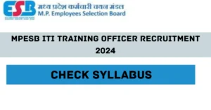 ITI Training Officer