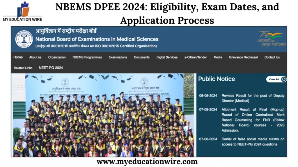 NBEMS DPEE 2024