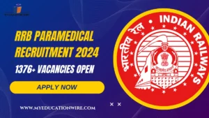 RRB Paramedical Recruitment 2024