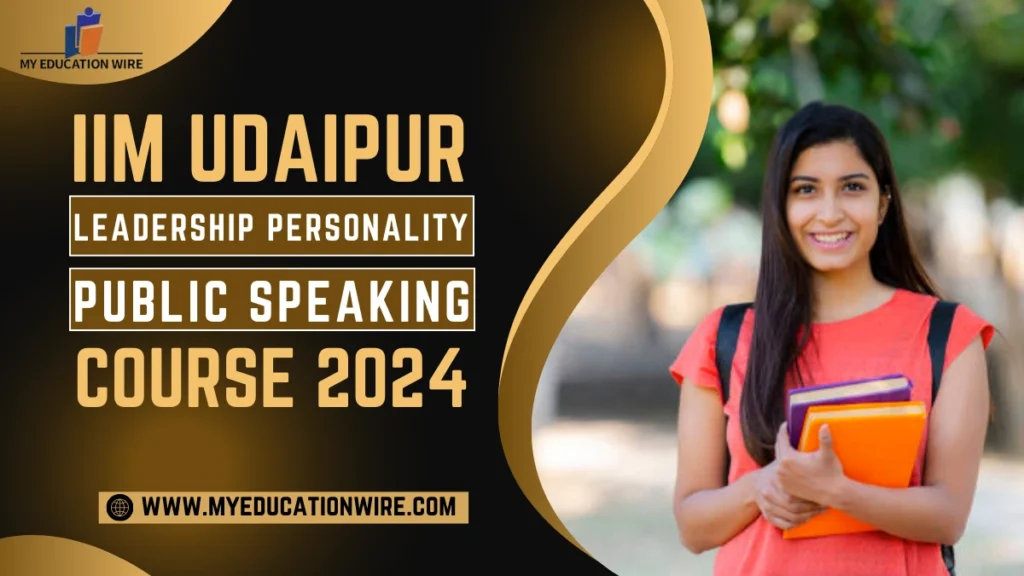 IIM Udaipur Leadership Personality Public Speaking Course 2024