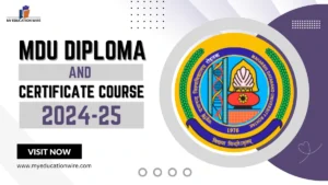 MDU Diploma and certificate course 2024-25