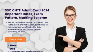 The SSC will release the SSC CHTE Admit Card in the month of October, 2024. Exact dates are not announced yet officially. The Date schedule for SSC CHTE Exam 2024 on December 09, 2024. ( credit goes to google )