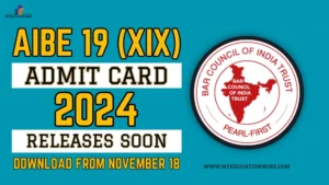 AIBE 19 Admit Card 2024