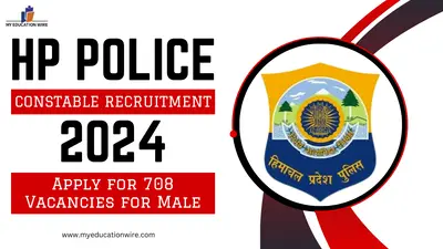 HP Police Constable Recruitment 2024 For Male