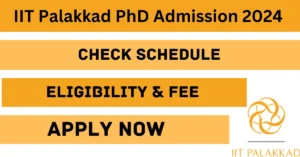 IIT Palakkad PhD Admission 2024