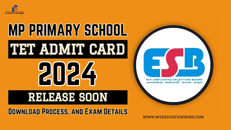 MP Primary School TET Admit Card 2024