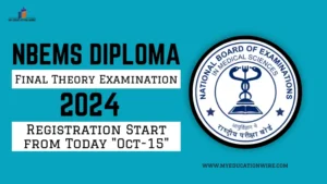 NBEMS Diploma Final Theory Examination 2024