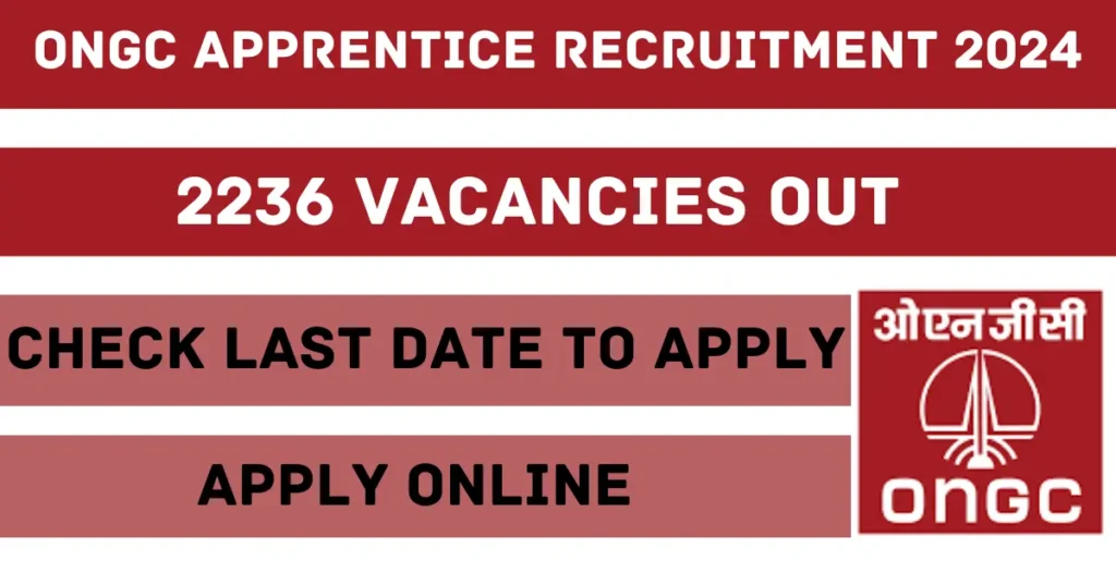 ONGC Apprentice Recruitment 2024