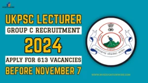 UKPSC Lecturer Group C Recruitment 2024