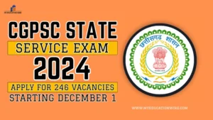 CGPSC State Service Exam 2024