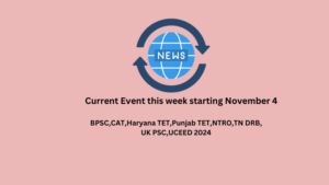 Current Event this week starting November 4