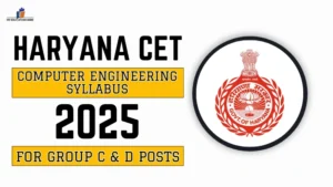 Haryana CET Computer Engineering Syllabus 2025