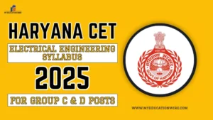 Haryana CET Electrical Engineering Syllabus 2025