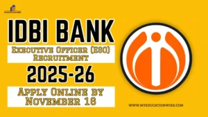 IDBI Bank Executive Officer Recruitment 2025-26
