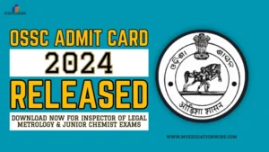 OSSC Admit Card 2024