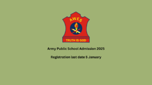 Army Public School Admission 2025