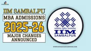 IIM Sambalpur MBA Admissions 2025-26