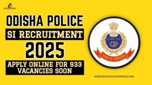 Odisha Police SI Recruitment 2025