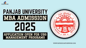 Panjab University MBA Admission 2025