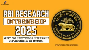 RBI Research Internship 2025