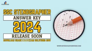 SSC Stenographer Answer Key 2024