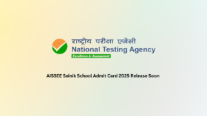 AISSEE Sainik School Admit Card 2025 Release Soon