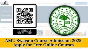 AMU Swayam Course Admission 2025