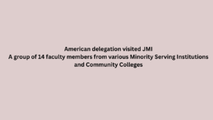 American delegation visited JMI