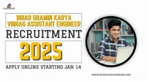 Bihar Gramin Karya Vibhag Assistant Engineer Recruitment 2025
