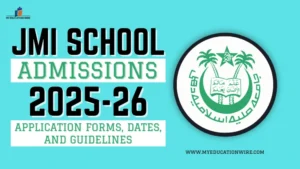 JMI School Admissions 2025-26