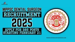 MPPSC Dental Surgeon Recruitment 2025
