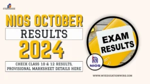 NIOS October Results 2024