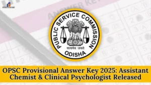 OPSC Provisional Answer Key 2025