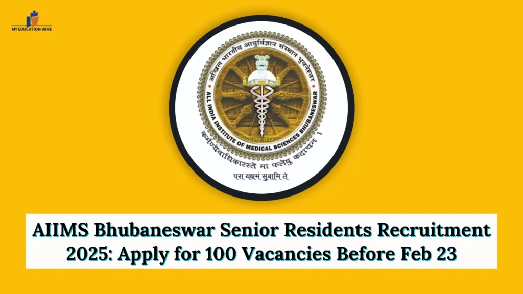 AIIMS Bhubaneswar Senior Residents Recruitment 2025