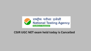 CSIR UGC NET exam held today is Cancelled